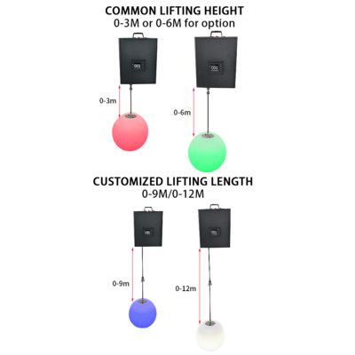 2m DMX kinetic lights lifting ball Kinetic LED Ball Light LED Lifting Ball Light