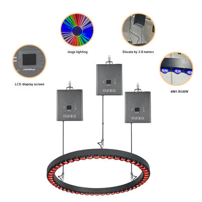 3m Round LED lifting ball DMX Winch LED Kinetic Light Lifting Machine for Wedding
